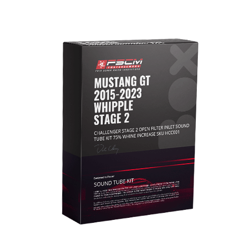 MUSTANG GT 2015-2023 WHIPPLE STAGE 2 Inlet path SOUND TUBE KIT 50% WHINE INCREASE SKU 977