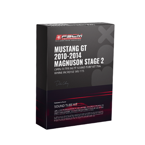 MUSTANG GT 2010-2014 MAGNUSON STAGE 2 OPEN FILTER INLET SOUND TUBE KIT 75% WHINE INCREASE SKU 115