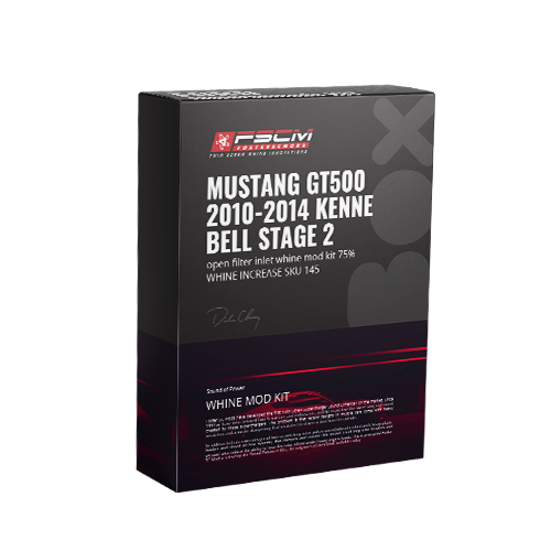 MUSTANG GT500 2010-2014 KENNE BELL STAGE 2 open filter inlet whine mod kit 75% WHINE INCREASE SKU 145
