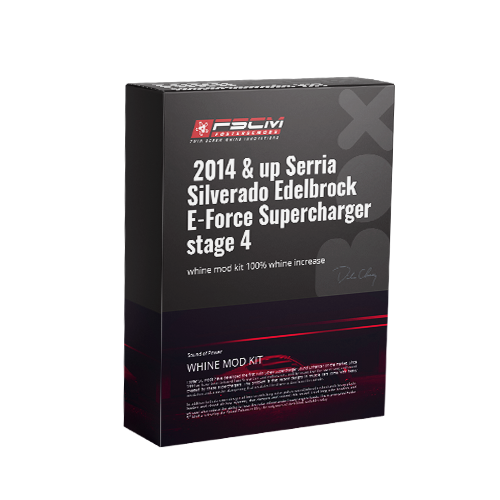 2014 & up Sierra/ Silverado Edelbrock E-Force Supercharger stage 4 whine mod kit 100% whine increase SKU SE115